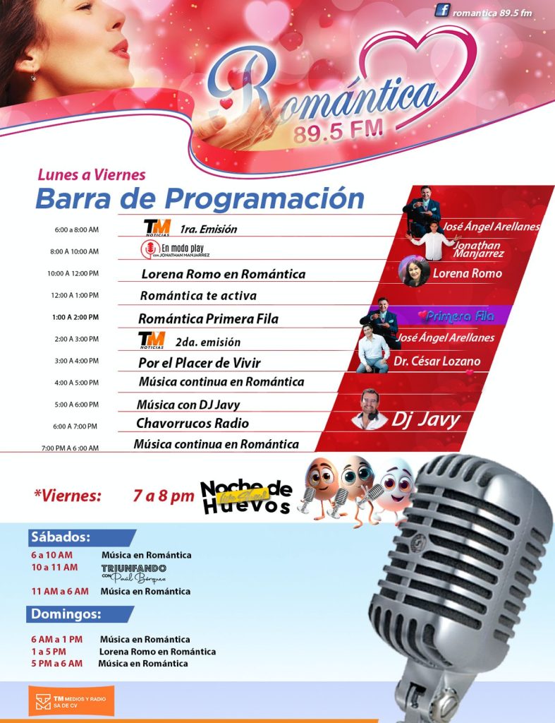 BARRA PROGRAMACION ROMANTICA